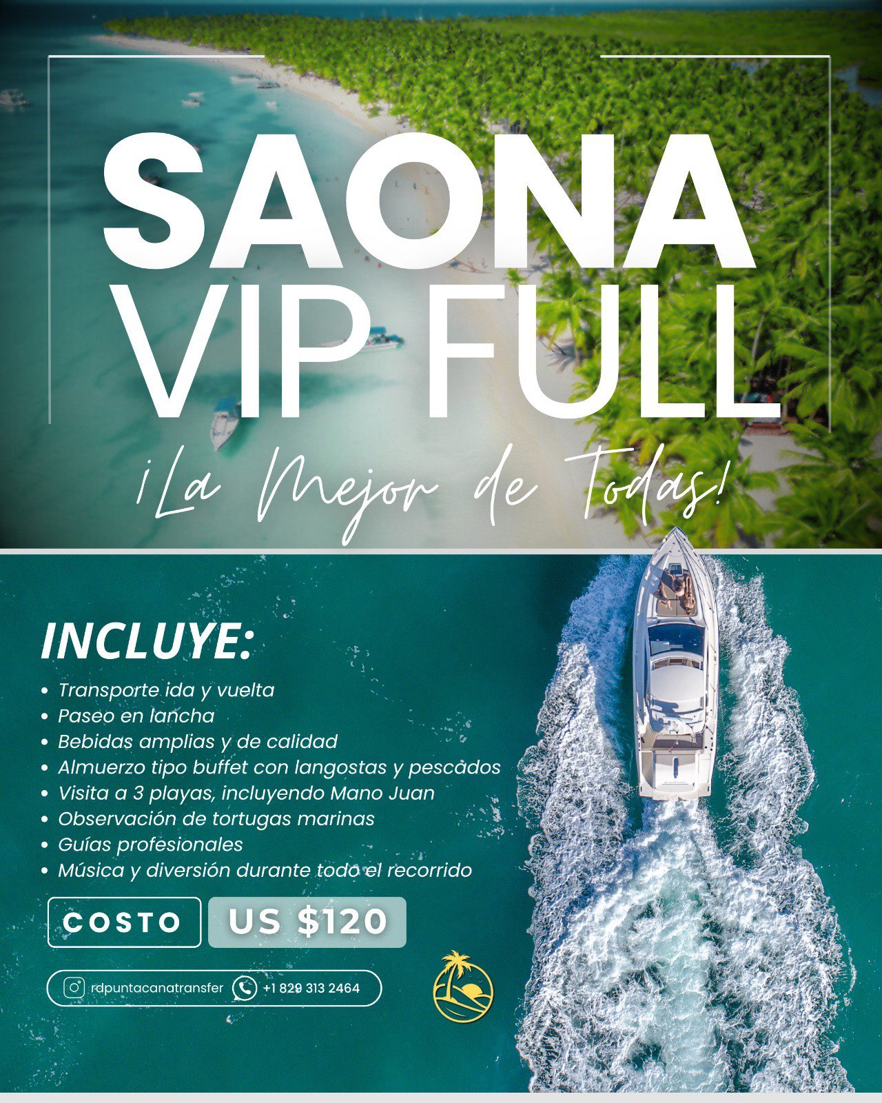 Tour Isla Saona Tres Playas